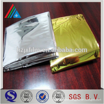 Camping aluminum foil film for rescue blanket